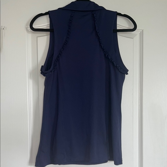 Lilly Pulitzer Sleeveless Tank Top, Size M, Navy - Picture 4 of 5